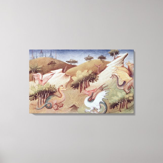 Impressão Em Tela Fr 2810 f.55v Dragões e outras bestas (Frente)