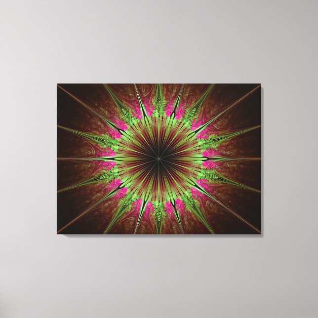Impressão Em Tela Fractal (Frente)