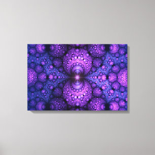 Impressão Em Tela Fractal de apófise - Fusão dos átomos - triptych