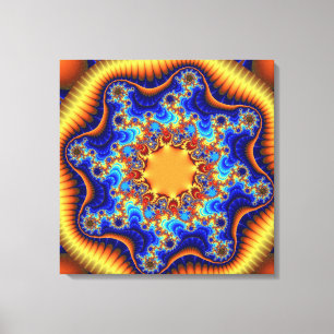 Impressão Em Tela Fractalscópio Celestial