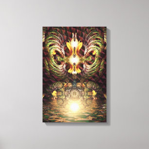 Impressão Em Tela Fractapond Psychedelic Visions Art