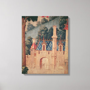 Impressão Em Tela Fragmento de uma tapeçaria medieval