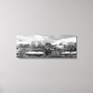 Impressão Em Tela França, A Weir no rio Mayenne (versão 2)