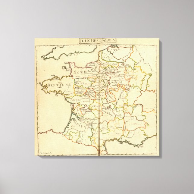 Impressão Em Tela França e Limites (Frente)