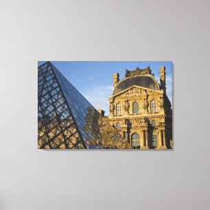 Impressão Em Tela França, Paris, Museu do Louvre e a Pirâmide,