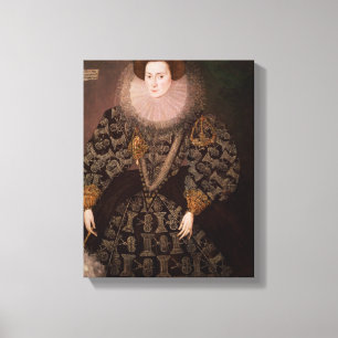 Impressão Em Tela Frances Clinton, senhora Chandos, 1589