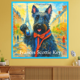 Impressão Em Tela Frances Scottie Key: O Hino Adorável