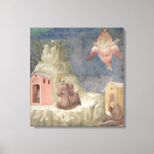 Impressão Em Tela Francis Recebendo a Stigmata, 1297-99