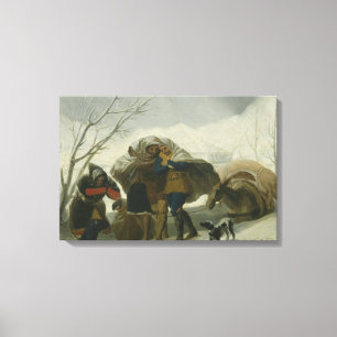 Impressão Em Tela Francisco Goya - Cena de inverno