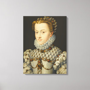 Impressão Em Tela Francois Clouet - Isabel da Áustria