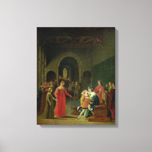 Impressão Em Tela Francois eu apresentei a Louis XII