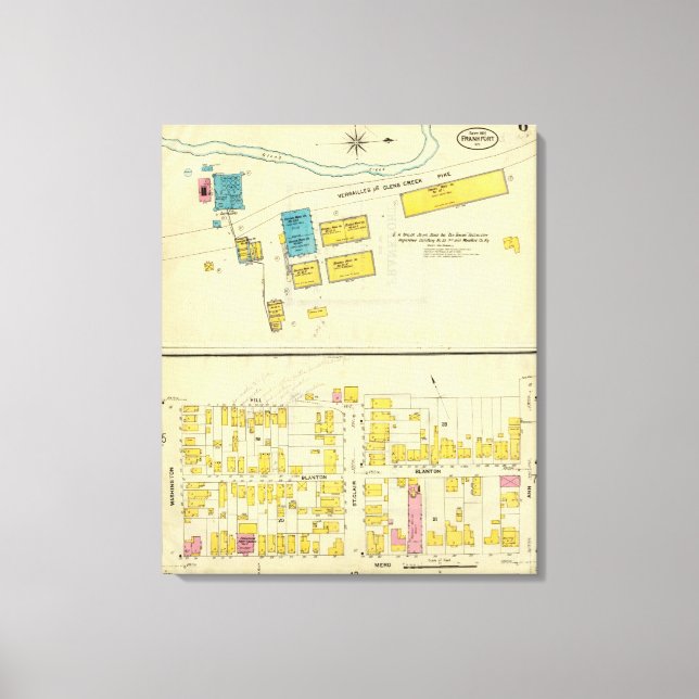 Impressão Em Tela Frankfort, Kentucky 2 (Frente)