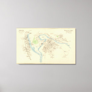 Impressão Em Tela Franklin, quedas de Franklin