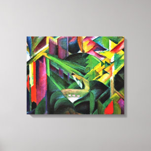 Impressão Em Tela Franz Marc - Deer em um Jardim do Mosteiro