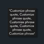 Impressão Em Tela Frase personalizada: preto e branco elegante<br><div class="desc">Citação de frase personalizada Tela elegante em preto e branco Imprimir Personalizar,  personalizar com nome,  frase ou texto</div>