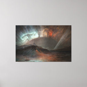 Impressão Em Tela Frederic Edwin Church - Aurora Boreal 