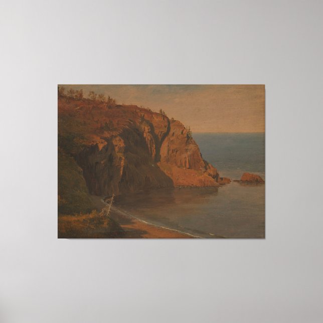 Impressão Em Tela Frederic Edwin Church - Coast of Grand Manan  (Frente)