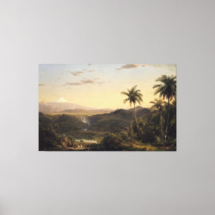 Impressão Em Tela Frederic Edwin Church - Cotopaxi 