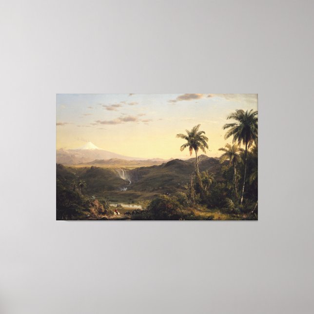 Impressão Em Tela Frederic Edwin Church - Cotopaxi  (Frente)