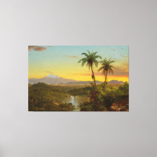 Impressão Em Tela Frederic Edwin Church - Paisagem Sul-Americana