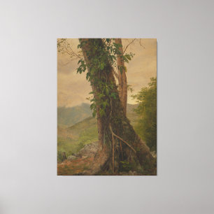 Impressão Em Tela Frederic Edwin Church - Tronco de árvore