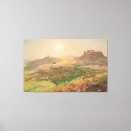 Impressão Em Tela Frederic Edwin Church - View of the Acropolis