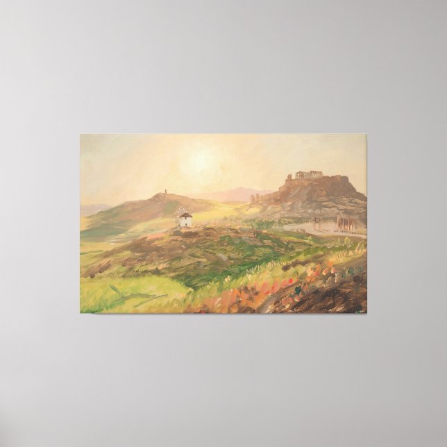 Impressão Em Tela Frederic Edwin Church - View of the Acropolis (Frente)