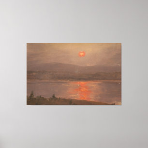 Impressão Em Tela Frederic Edwin Church - Vista através do Hudson