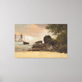 Impressão Em Tela Frederic Edwin Church - Vista das Cataratas Canade