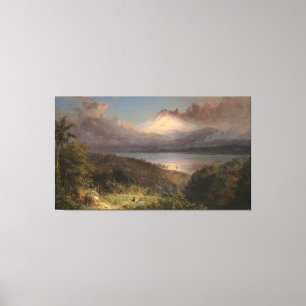 Impressão Em Tela Frederic Edwin Church - Vista do Cotopaxi 