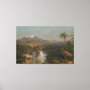 Impressão Em Tela Frederic Edwin Church - Vista do Cotopaxi 