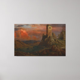 Impressão Em Tela Frederic Edwin Church - Watch Tower in Italy