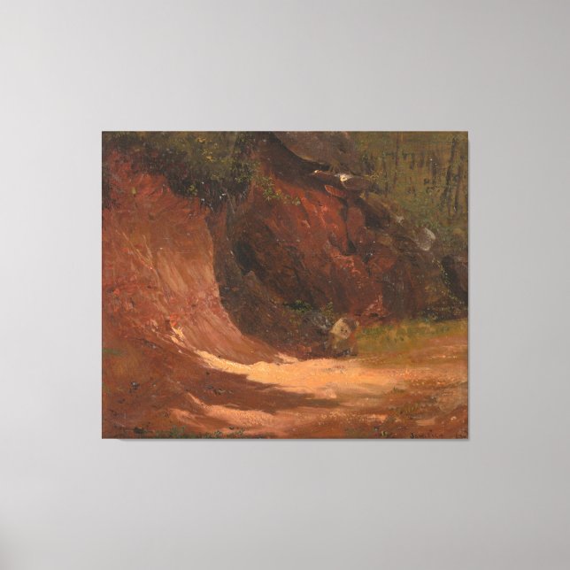 Impressão Em Tela Frederic Edwin Church - Winter Landscape, View of  (Frente)