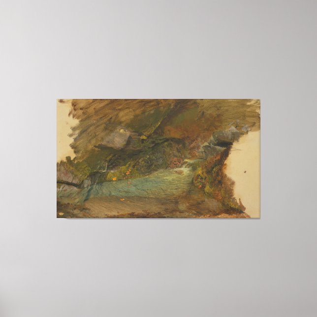 Impressão Em Tela Frederic Edwin Church - Woodland Scene (Frente)