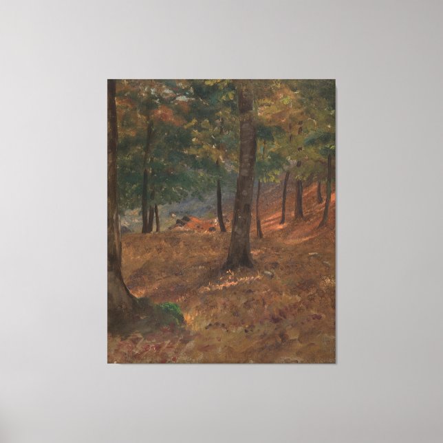 Impressão Em Tela Frederic Edwin Church - Woodland Scene (Frente)