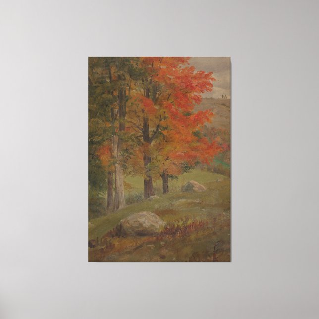 Impressão Em Tela Frederic Edwin Church - Woodland Scene (Frente)