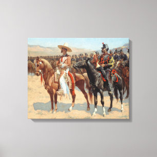 Impressão Em Tela Frederic Remington - O Major Mexicano