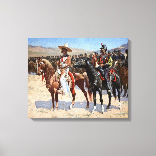 Impressão Em Tela Frederic Remington's The Mexico Major (1889) (Frente)