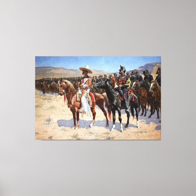 Impressão Em Tela Frederic Remington's The Mexico Major (1889) (Frente)