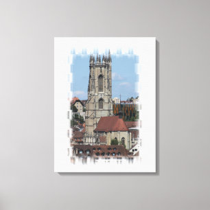 Impressão Em Tela Freiburg, Fribourg pressão em linho de cunha/