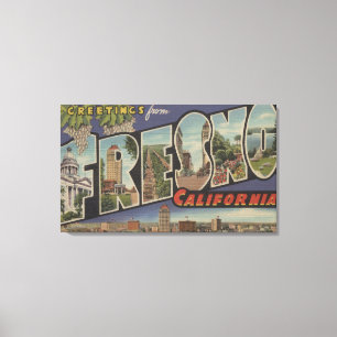 Impressão Em Tela Fresno, Califórnia - grandes cenas da letra