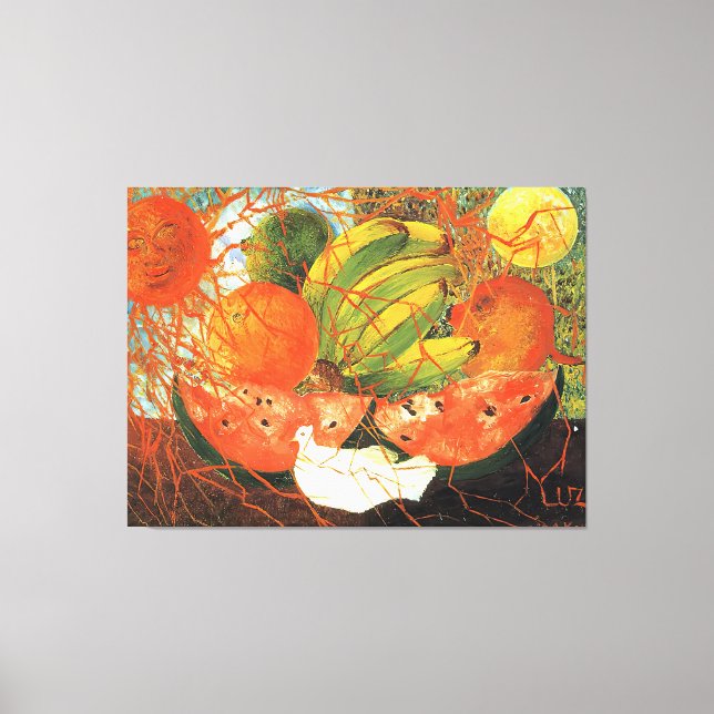 Impressão Em Tela Frida Kahlo art (Frente)