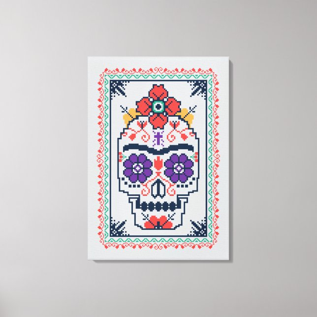 Impressão Em Tela Frida Kahlo | Calavera (Frente)