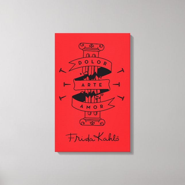 Impressão Em Tela Frida Kahlo | Dor de Arte (Frente)