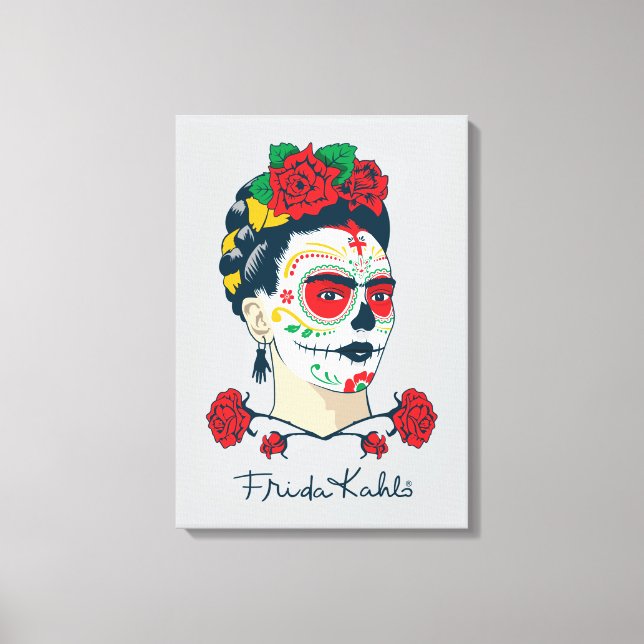 Impressão Em Tela Frida Kahlo | El Día de los Muertos (Frente)