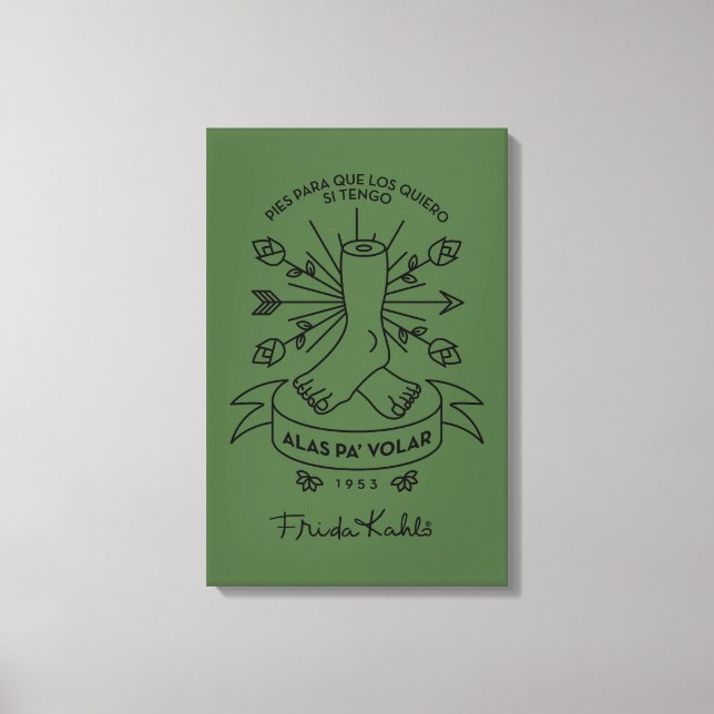 Impressão Em Tela Frida Kahlo | Voo das asas (Frente)