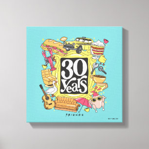 Impressão Em Tela FRIENDS™ 30 Anos Gráficos