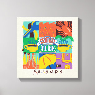 Impressão Em Tela FRIENDS™ Central Perk Gráfico Vibrante