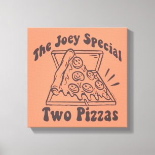 Impressão Em Tela FRIENDS™ Citação de Pizza do Joey