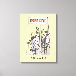 Impressão Em Tela FRIENDS™ Ross e Rachel PIVOT